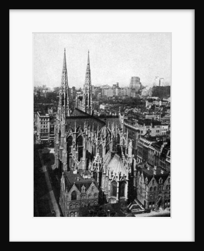 St Patrick's Cathedral, New York City, USA by Ewing Galloway