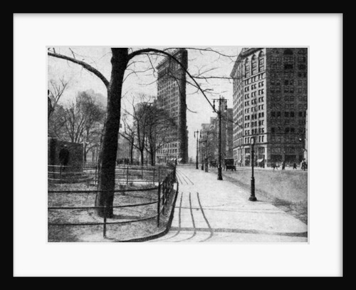Flatiron Building and Madison Square, New York City, USA by Ewing Galloway
