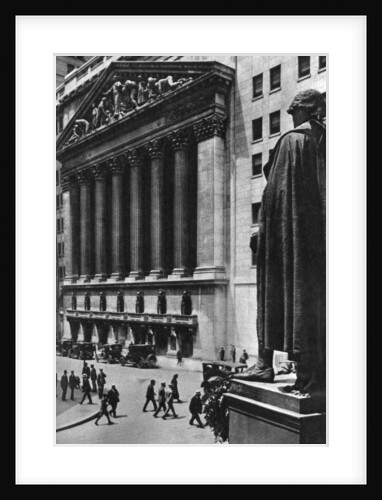 New York Stock Exchange, New York City, USA by Ewing Galloway