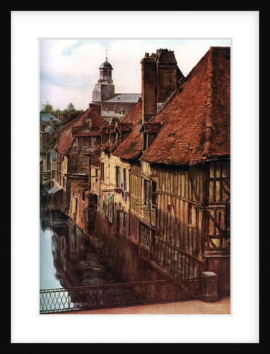 Timber houses by the Pont de Caen in Caudebec-en-Caux, Normandy, France by Anonymous