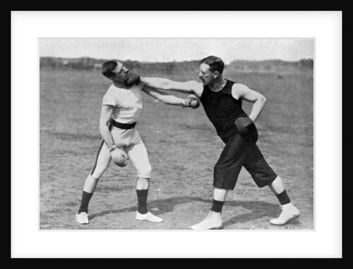 'The art of boxing, the right under the chin', Aldershot, Hampshire by Gregory & Co