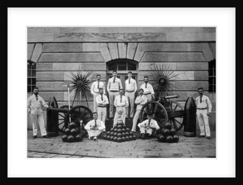 Senior league Cricket XI of the Royal Naval Ordnance Department, Plymouth, Devon by WM Crockett