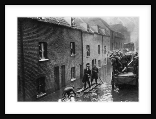 Flooding of London, January 1928 by Fox