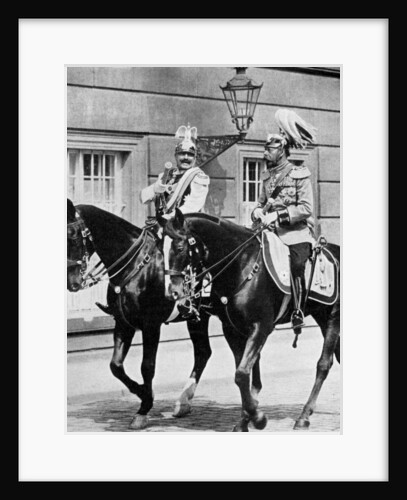 King George V of Great Britain and Kaiser Wilhelm II of Germany by Anonymous