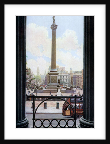 Nelson's Column and Trafalgar Square from the terrace of the National Gallery, London by Spencer Arnold
