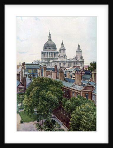 View from the Old Bailey towards St Paul's Cathedral, London by WS Campbell
