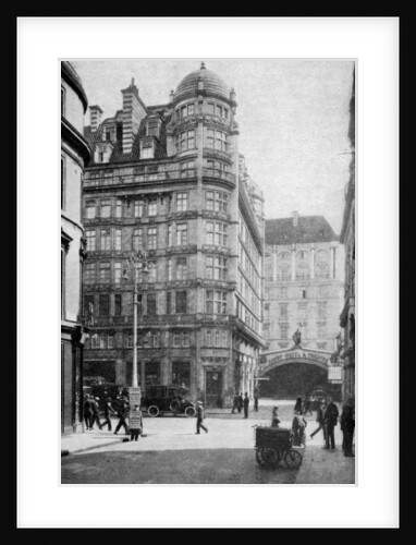 Savoy Hotel and Theatre across the Strand from Norfolk Street, London by Anonymous