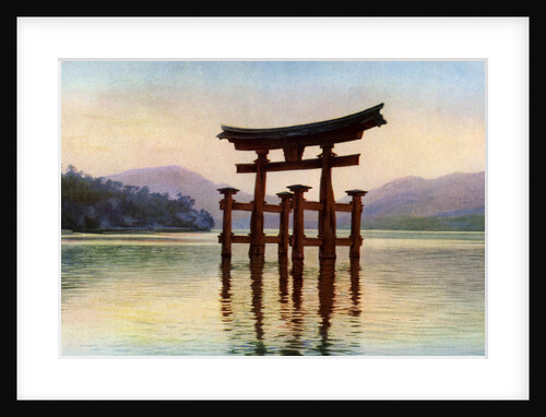 Torii of Itsukushima temple in Miyajima Island, Japan by John Bushby