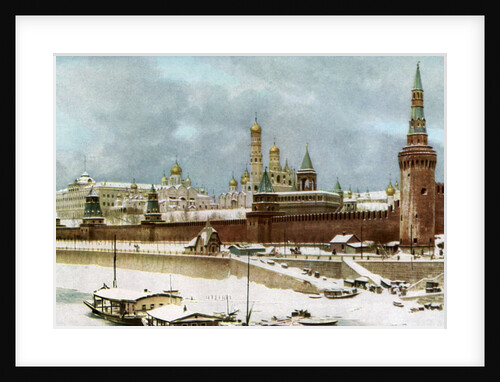 The Kremlin, Moscow, Russia by Topical Press Agency