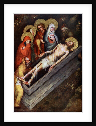 The Tomb of Christ', Master of the Trebon Altarpiece, about 1380 by Master of the Trebon Altarpiece