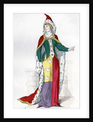 Noblewoman of the time of Charles V of France by Anonymous