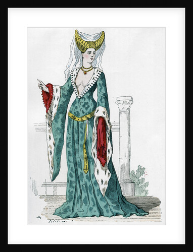 Noblewoman of the time of Charles VI of France by Anonymous