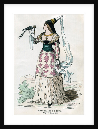 Lady of the manor of the time of Charles VI of France by Petit