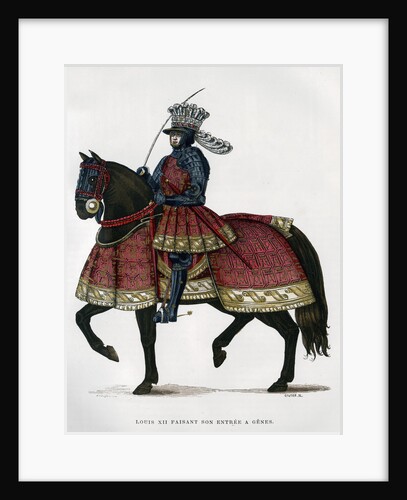 Louis XII, King of France, on horseback by Gautier