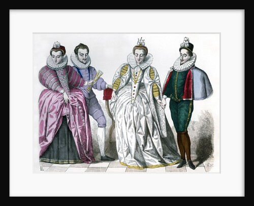 Louise of Lorraine, Duke of Guise, Marguerite de Vaudemont and Anne de Joyeuse by Anonymous