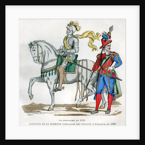 Gendarme, 1583, and captain of the 1st Company of the Enfants d'Honneur by Anonymous