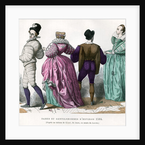 Ladies and gentlemen from about 1584 by Anonymous