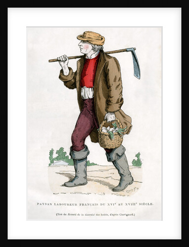 French peasant farm labourer by Anonymous