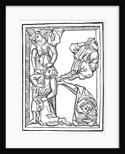 Letter K, alphabet of initial letters by Anonymous