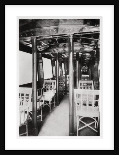 Passenger cabin of Zeppelin LZ7 'Deutschland I' by Anonymous