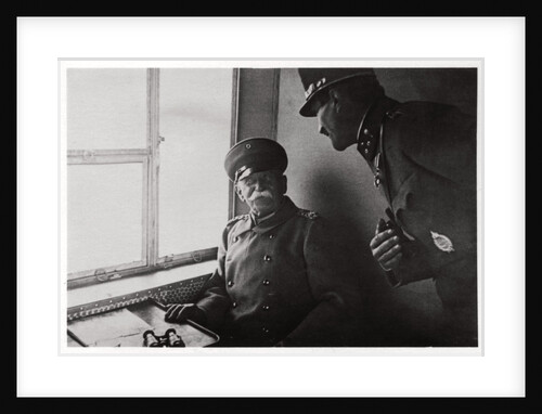 Count Zeppelin and Captain Macher on board Zeppelin L30 by Anonymous