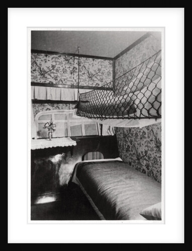 Passenger cabin at night, LZ 127 Graf Zeppelin by Anonymous