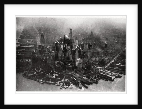 Aerial view of Manhattan, New York City, USA, from a Zeppelin by Anonymous