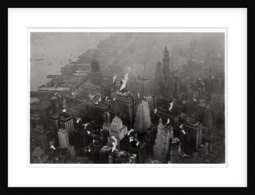 Aerial view of Manhattan, New York City, USA, from a Zeppelin by Anonymous
