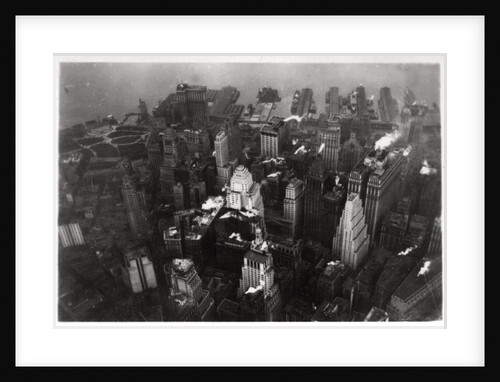 Aerial view of Manhattan, New York City, USA, from a Zeppelin by Anonymous