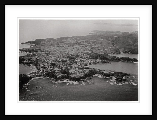Aerial view of Oginohama, Japan, from a Zeppelin by Anonymous