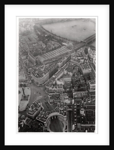 Aerial view of Trafalgar Square, London, from a Zeppelin by Anonymous