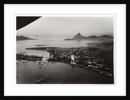 Aerial view of Rio de Janeiro, Brazil, from a Zeppelin by Anonymous