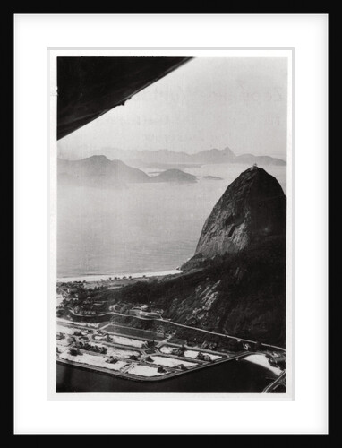 Aerial view of Sugarloaf Mountain, Rio de Janeiro, Brazil, from a Zeppelin by Anonymous