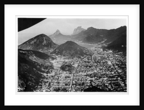 Aerial view of Rio de Janeiro, Brazil, from a Zeppelin by Anonymous