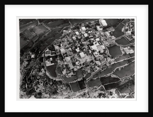 Aerial view of the heights around Jerusalem, Palestine, from a Zeppelin by Anonymous