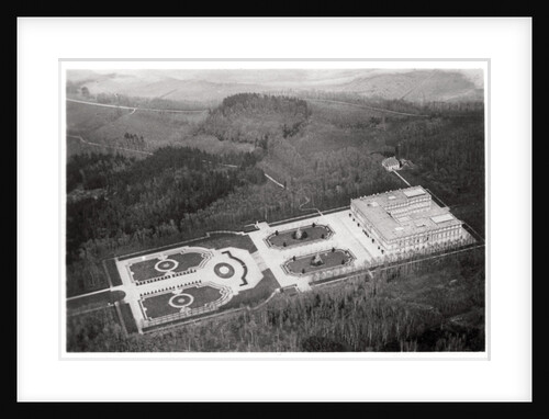 Aerial view of the Herrenchiemsee Palace, Bavaria, Germany, from a Zeppelin by Anonymous