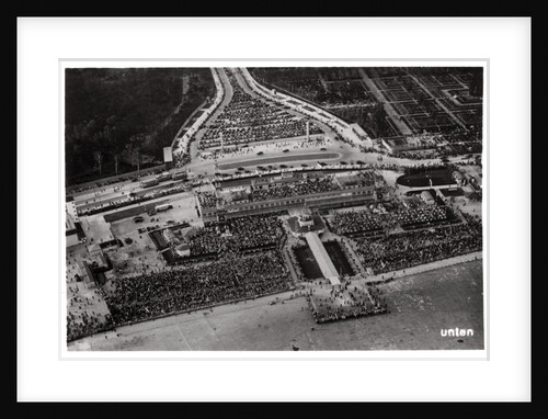 Aerial view of Berlin Tempelhof airport, Germany, from a Zeppelin by Anonymous
