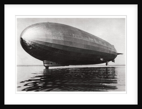 Airship LZ127 'Graf Zeppelin' landing on Lake Constance, Germany by Anonymous