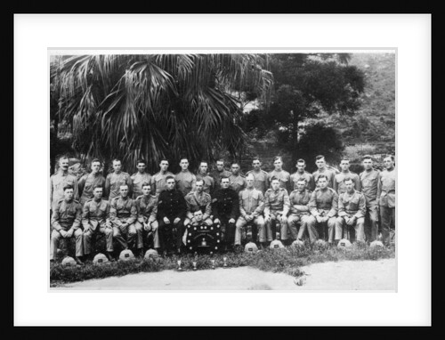 Group portrait of C Company, 2nd Battalion the King's Regiment, Iraq by Anonymous