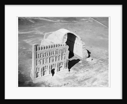 The Taq-i Kisra from the air, Ctesiphon, Iraq by Anonymous