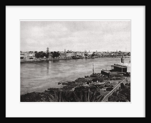 'Modern Baghdad, the City of Caliphs', Iraq 1925 by A Kerim