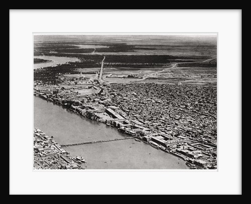 Baghdad from an aeroplane, Iraq by A Kerim