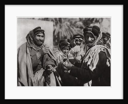 A sheikh enjoying the famous Arab coffee by A Kerim