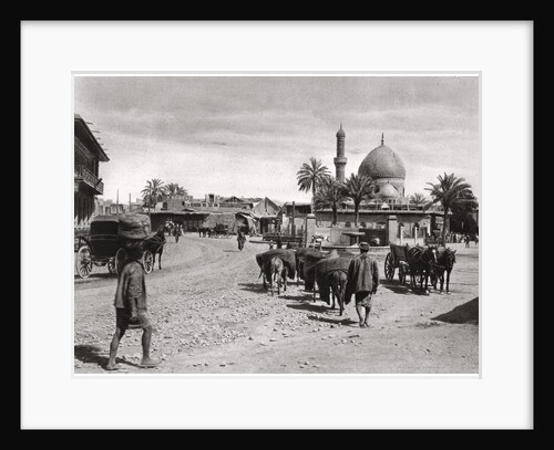 View of a street from the North Gate, Baghdad, Iraq by A Kerim