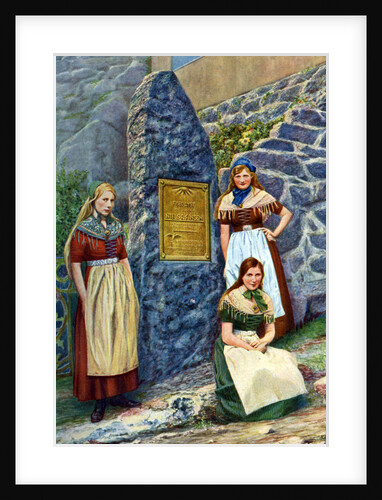 Girls of Strimi Island, Denmark by Danish Legation