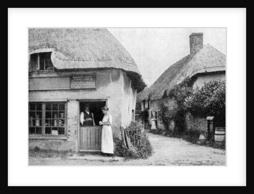 Family grocer, corner of Bradford Peverell, Wessex by Anonymous