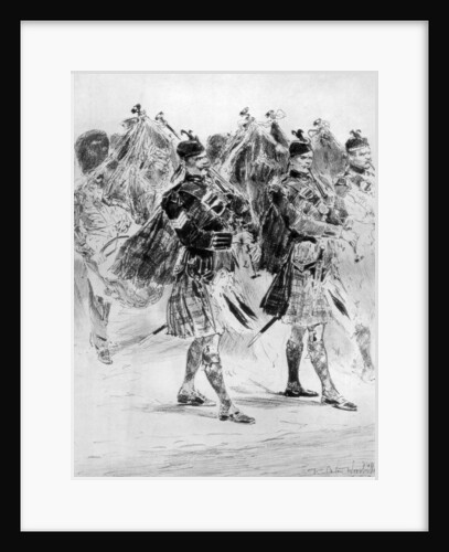 To the Wail of the Pipes, The Highland Soldiers' Lament by Richard Caton Woodville II
