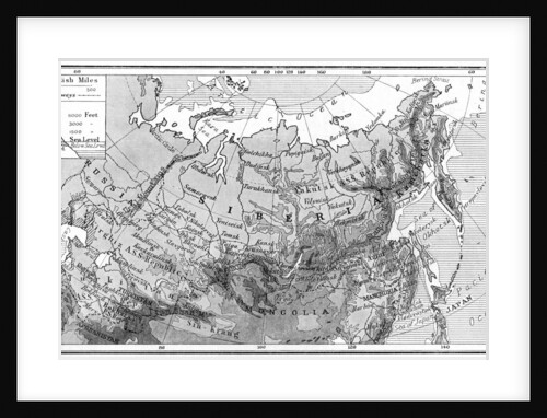 Map of Siberia by Anonymous