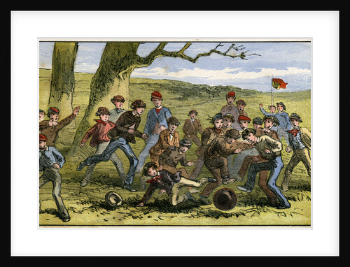 A game of football by Anonymous