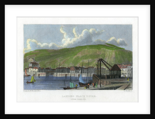 Landing place, outer harbour, Dover, Kent by E Finden